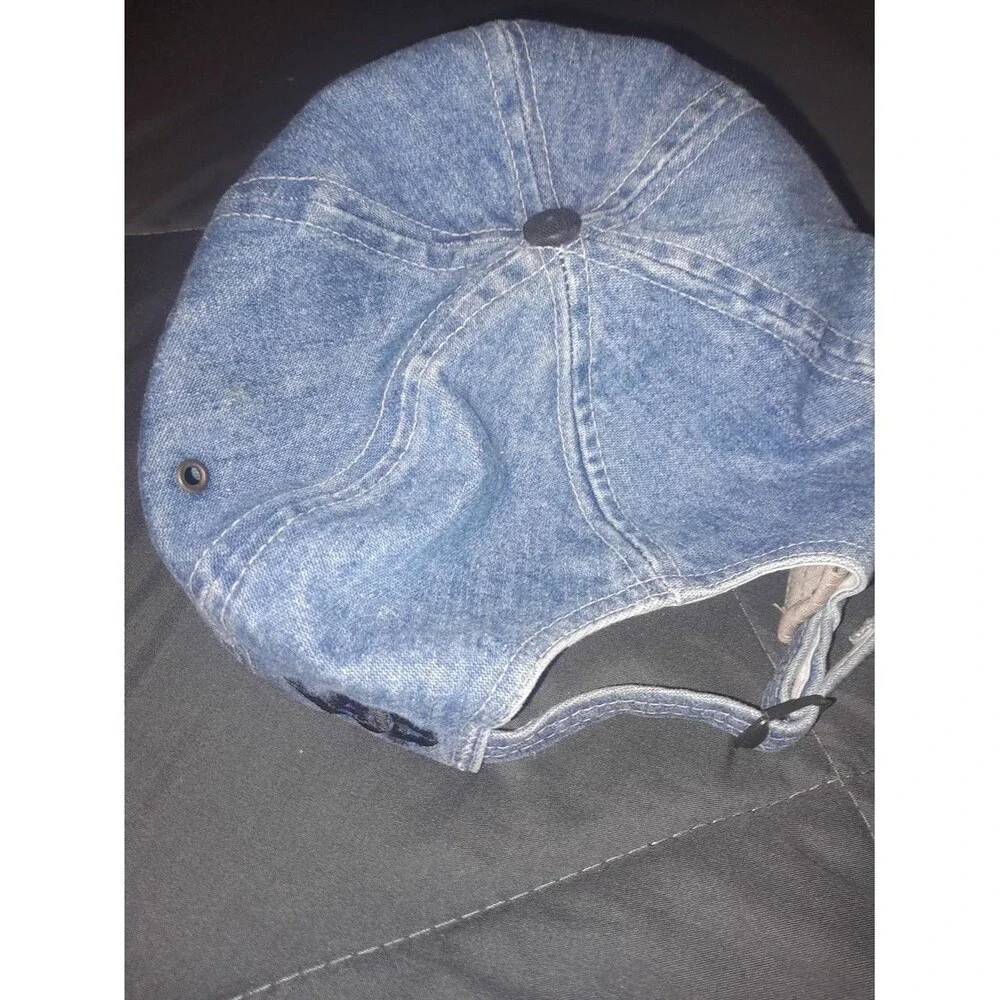Vintage Nascar Super Truck Series Baseball cap denim snap back made in USA